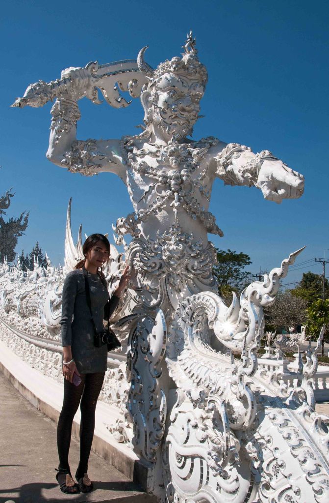 The giant Rahu guarding the gates of heaven
