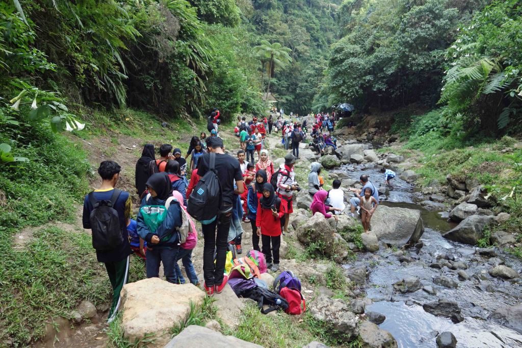 Pathway from Ciismun waterfall, Cibodas Botanical Gardens, Java
