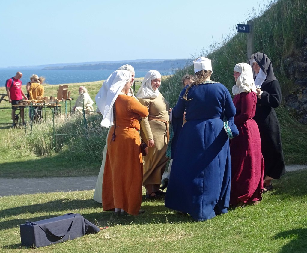 Ladies in mediaeval costumes