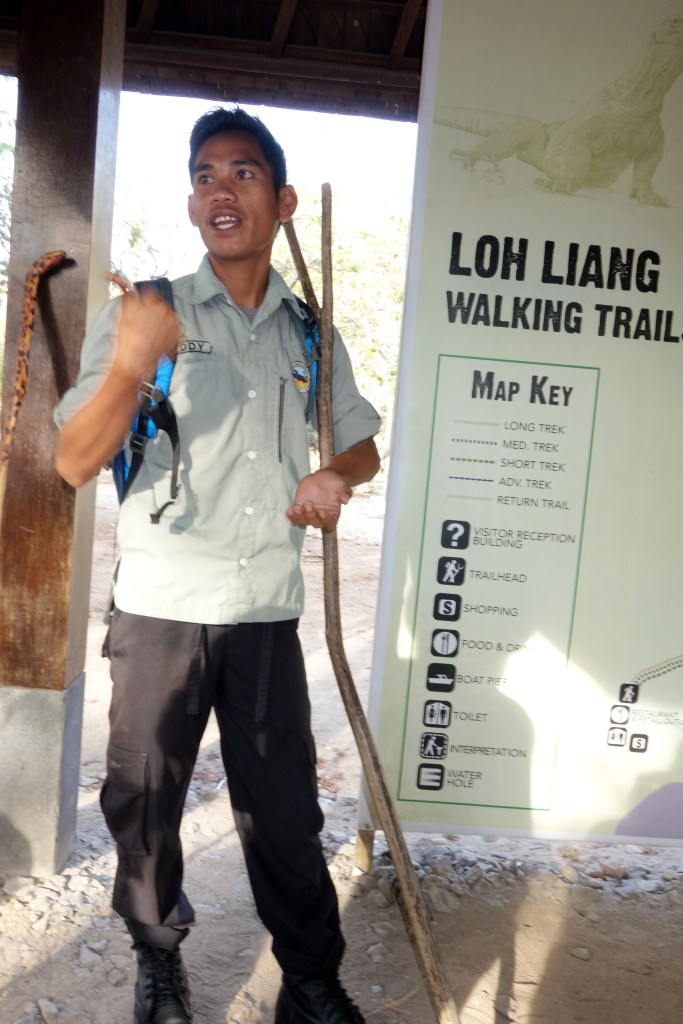 Local guide on Komodo Is